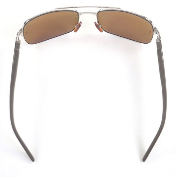 Cartier Santos De Two Bridge Eyewear Sunglasses Silver Brown Lens main image 9